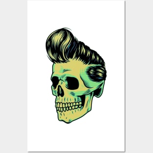 Rockabilly Skull Posters and Art